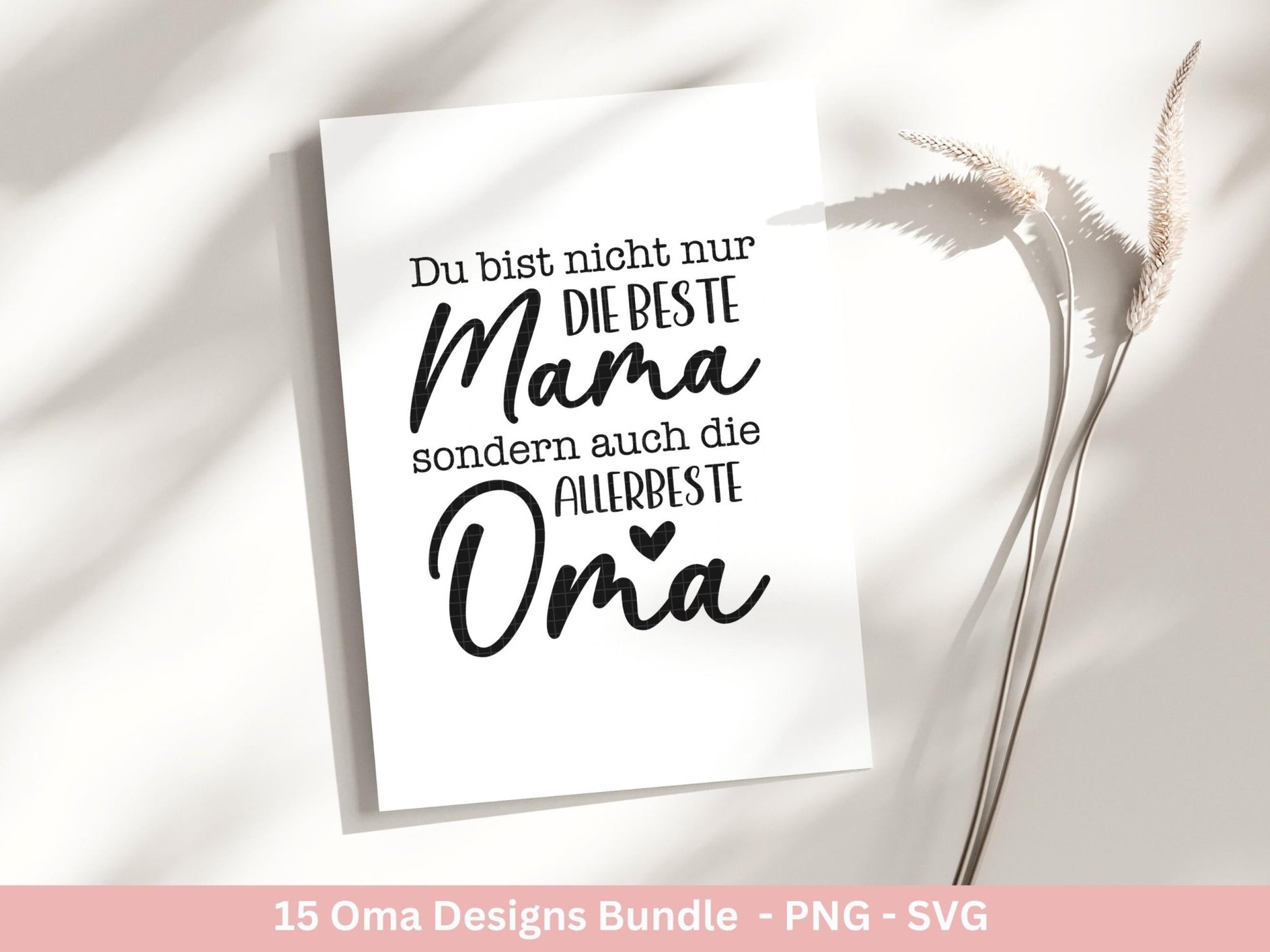 Plotterdatei Oma - Großmutter - Oma svg - Deutsche Sprüche Svg - Familie Svg - Cricut svg - Laserdatei Oma - Geschenk Oma - Muttertag Oma - EmidaDesign