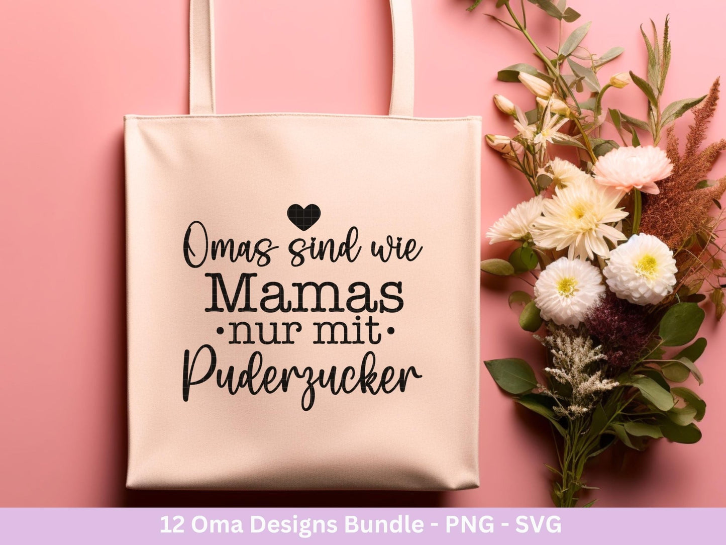 Plotterdatei Oma - Großmutter - Oma svg - Deutsche Sprüche Svg - Familie Svg - Cricut svg - Laserdatei Oma - Geschenk Oma - Muttertag Oma - EmidaDesign