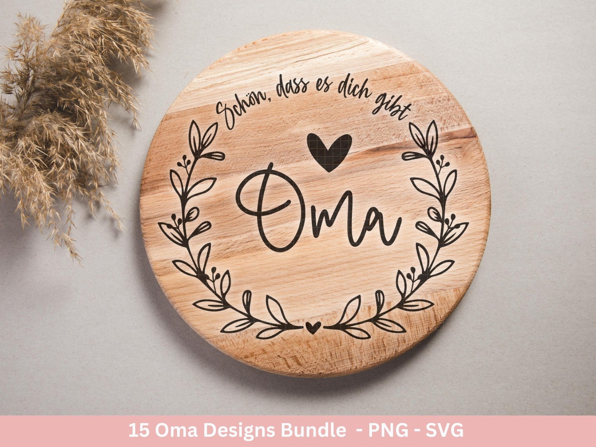 Plotterdatei Oma - Großmutter - Oma svg - Deutsche Sprüche Svg - Familie Svg - Cricut svg - Laserdatei Oma - Geschenk Oma - Muttertag Oma - EmidaDesign