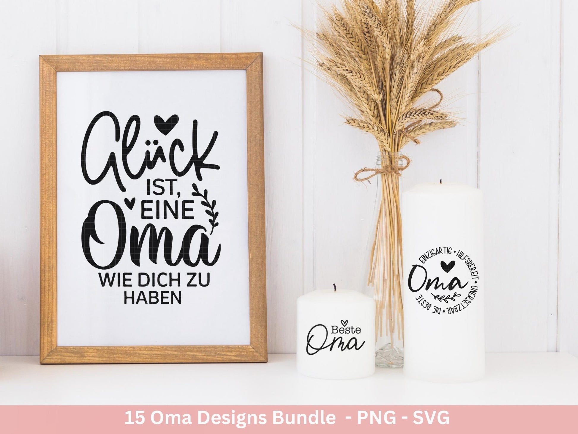 Plotterdatei Oma - Großmutter - Oma svg - Deutsche Sprüche Svg - Familie Svg - Cricut svg - Laserdatei Oma - Geschenk Oma - Muttertag Oma - EmidaDesign