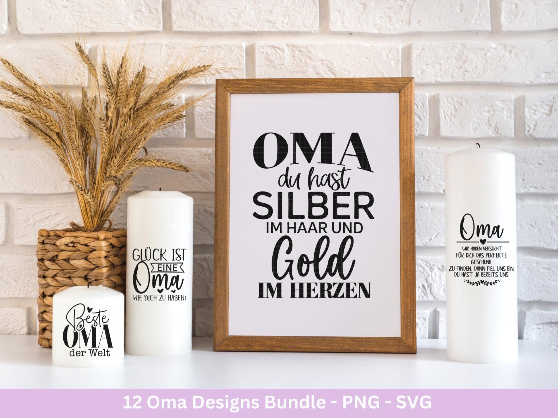 Plotterdatei Oma - Großmutter - Oma svg - Deutsche Sprüche Svg - Familie Svg - Cricut svg - Laserdatei Oma - Geschenk Oma - Muttertag Oma - EmidaDesign