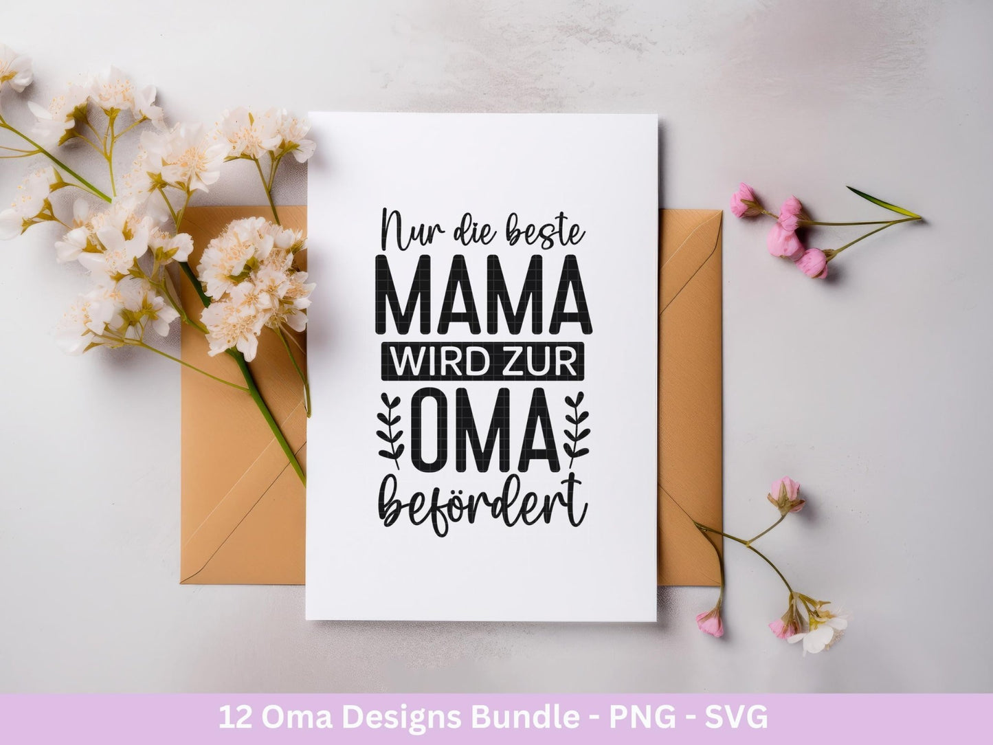 Plotterdatei Oma - Großmutter - Oma svg - Deutsche Sprüche Svg - Familie Svg - Cricut svg - Laserdatei Oma - Geschenk Oma - Muttertag Oma - EmidaDesign