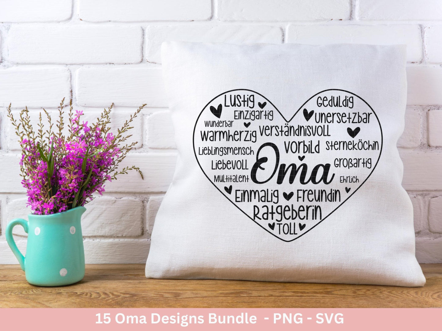 Plotterdatei Oma - Großmutter - Oma svg - Deutsche Sprüche Svg - Familie Svg - Cricut svg - Laserdatei Oma - Geschenk Oma - Muttertag Oma - EmidaDesign