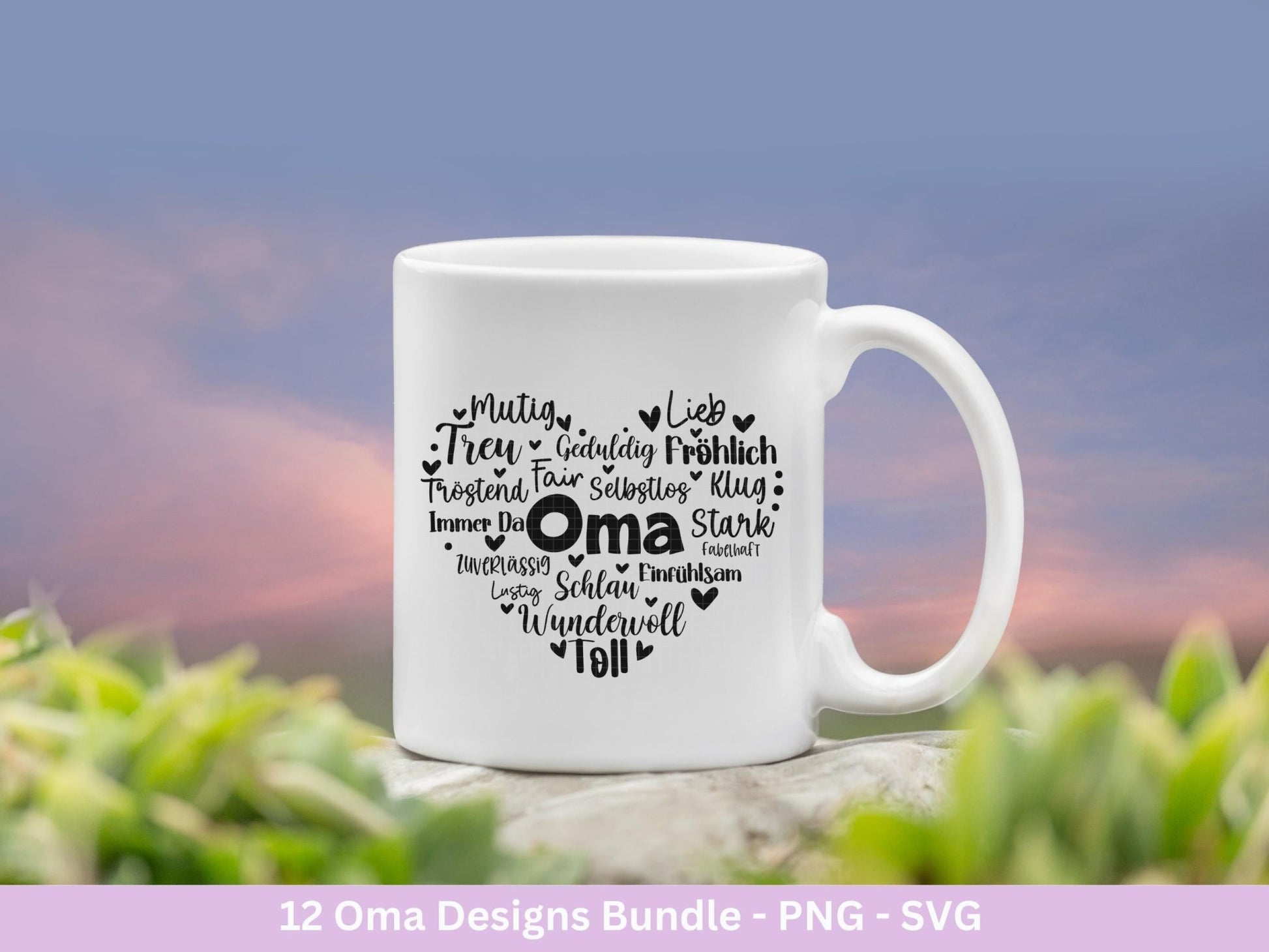 Plotterdatei Oma - Großmutter - Oma svg - Deutsche Sprüche Svg - Familie Svg - Cricut svg - Laserdatei Oma - Geschenk Oma - Muttertag Oma - EmidaDesign