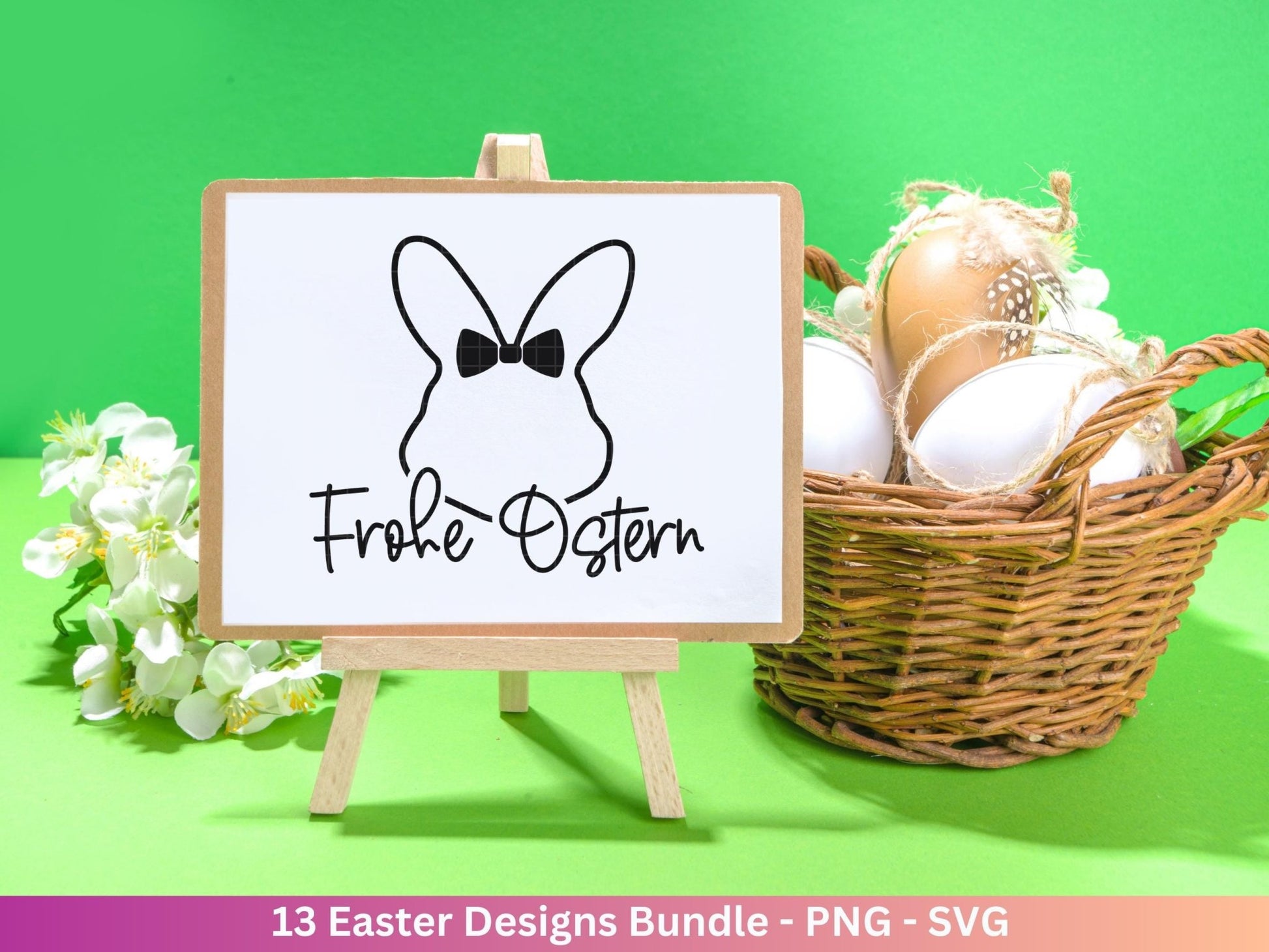 Plotterdatei Ostern - Schriftzüge Ostern - Hase Svg - Ostern Svg - Osterhase Svg - Laserdatei Ostern - Frühling Plotterdatei - Osterei Svg - EmidaDesign