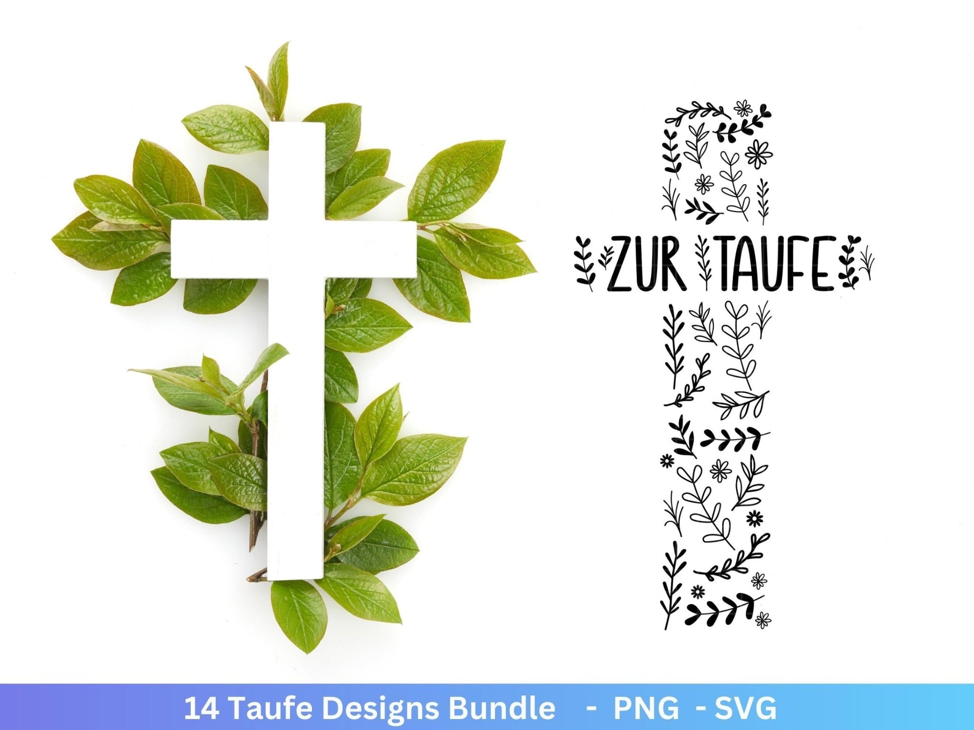 Plotterdatei Taufe - Taufgeschenk - Taufe Svg - Taufsprüche - Laserdatei Taufe - Kommunion Svg - Heiliges Kreuz Svg - Konfirmation Svg - EmidaDesign