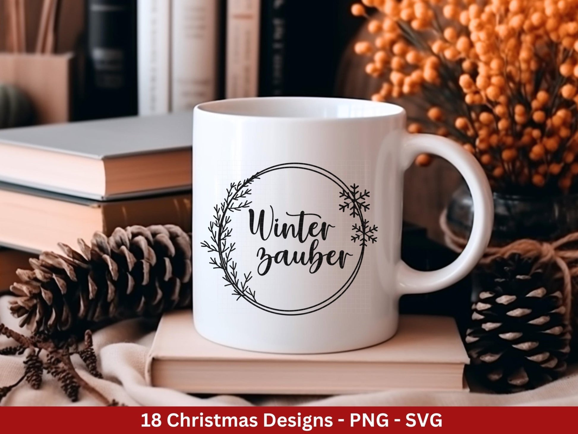 Plotterdatei Weihnachten - Frohe Weihnachten svg - Deutsche Weihnachtssprüche - Laserdatei Weihnachten - Winterzauber - Winter svg - Cricut - EmidaDesign