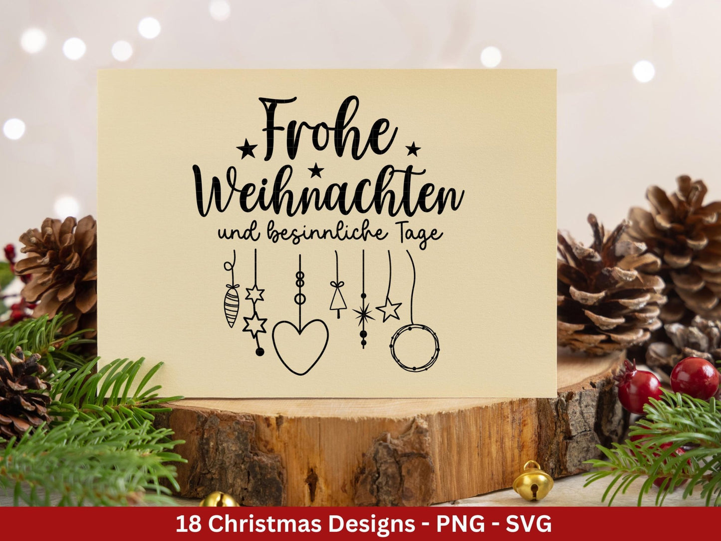 Plotterdatei Weihnachten - Frohe Weihnachten svg - Deutsche Weihnachtssprüche - Laserdatei Weihnachten - Winterzauber - Winter svg - Cricut - EmidaDesign