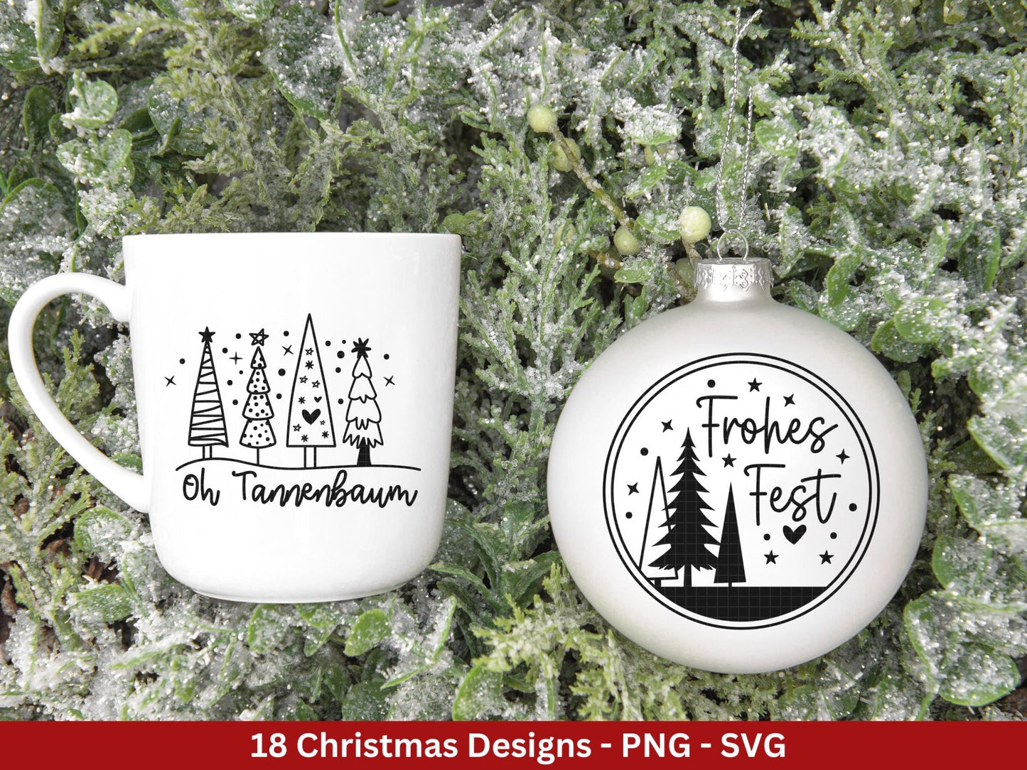 Plotterdatei Weihnachten - Frohe Weihnachten svg - Deutsche Weihnachtssprüche - Laserdatei Weihnachten - Winterzauber - Winter svg - Cricut - EmidaDesign