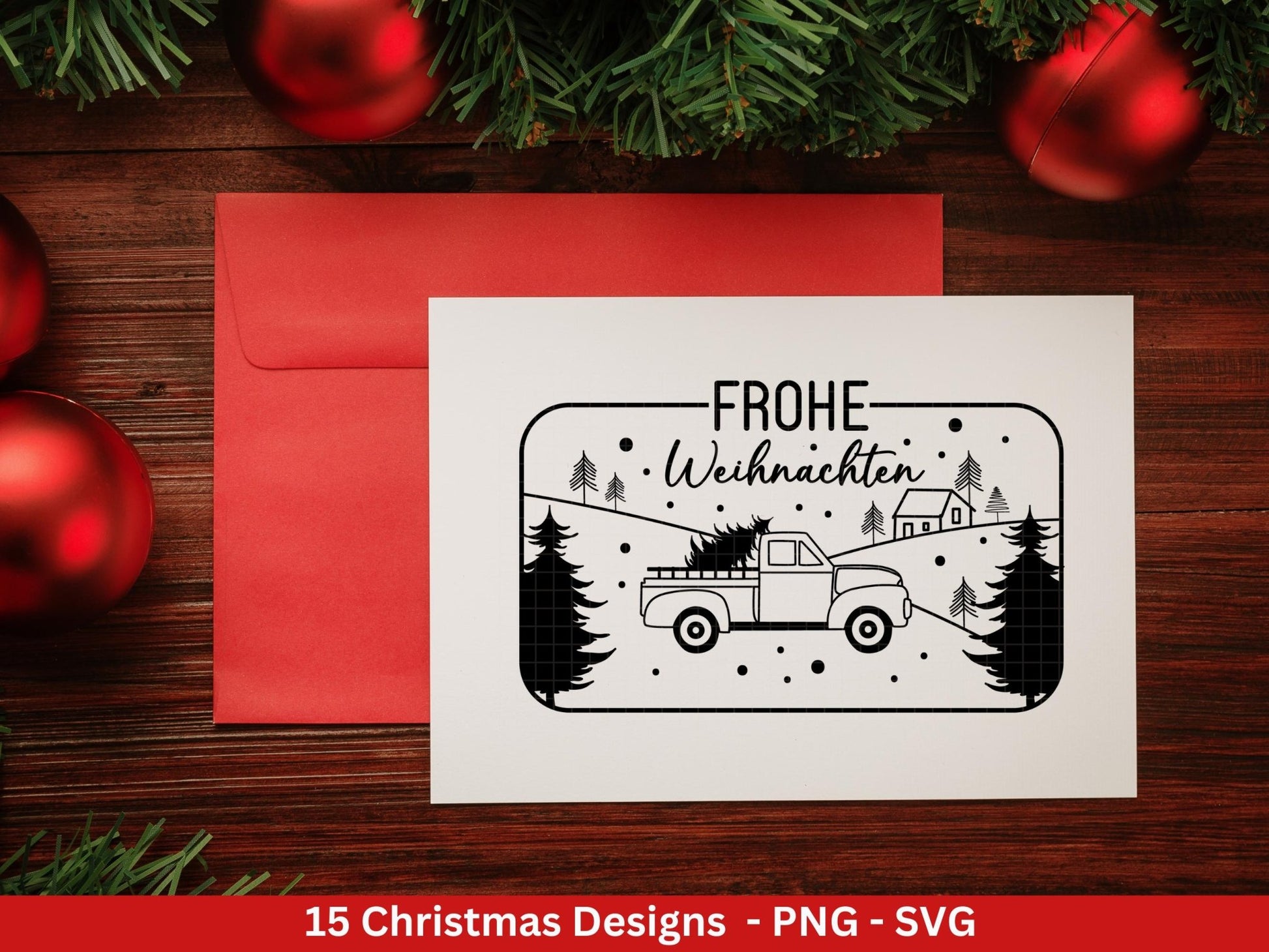 Plotterdatei Weihnachten - Frohe Weihnachten svg - Deutsche Weihnachtssprüche - Laserdatei Weihnachten - Winterzauber - Winter svg - Cricut - EmidaDesign