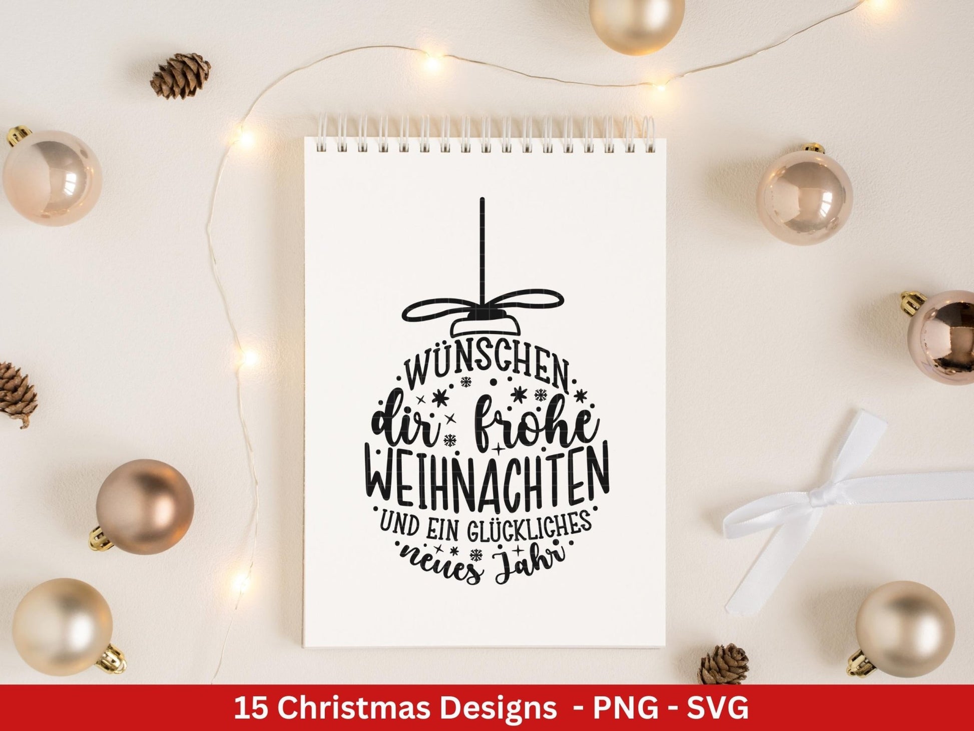 Plotterdatei Weihnachten - Frohe Weihnachten svg - Deutsche Weihnachtssprüche - Laserdatei Weihnachten - Winterzauber - Winter svg - Cricut - EmidaDesign