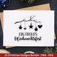 Plotterdatei Weihnachten - Frohe Weihnachten svg - Deutsche Weihnachtssprüche - Laserdatei Weihnachten - Winterzauber - Winter svg - Cricut - EmidaDesign