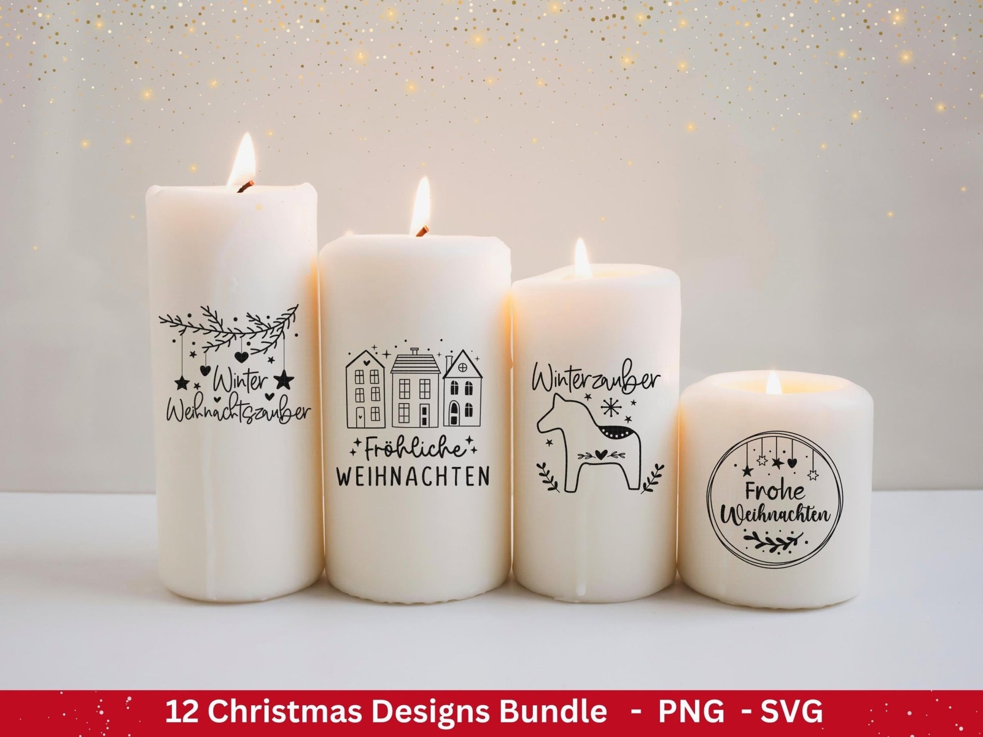 Plotterdatei Weihnachten - Frohe Weihnachten svg - Schriftzüge Weihnachten deutsch - Cricut svg - Weihnachten svg - Laserdatei Weihnachten - EmidaDesign