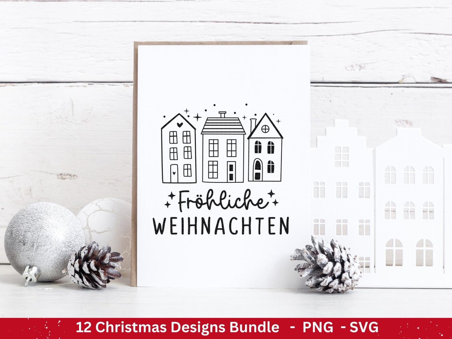 Plotterdatei Weihnachten - Frohe Weihnachten svg - Schriftzüge Weihnachten deutsch - Cricut svg - Weihnachten svg - Laserdatei Weihnachten - EmidaDesign