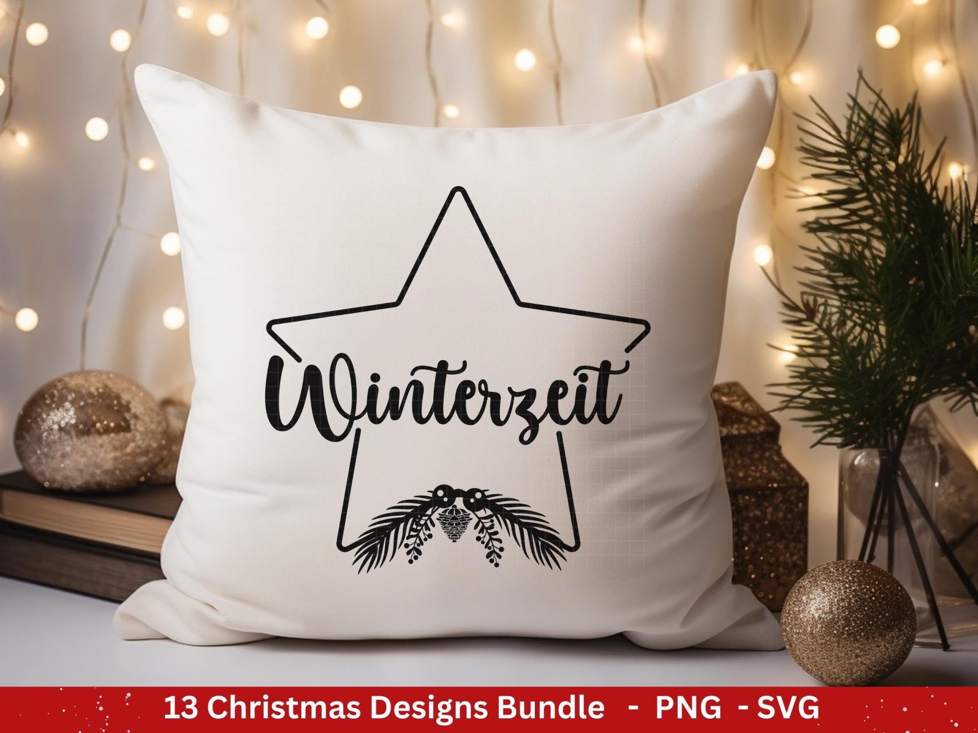 Plotterdatei Weihnachten - Frohe Weihnachten svg - Schriftzüge Weihnachten deutsch - Hirsch svg - Weihnachtshäuser svg - Winterzeit - Cricut - EmidaDesign