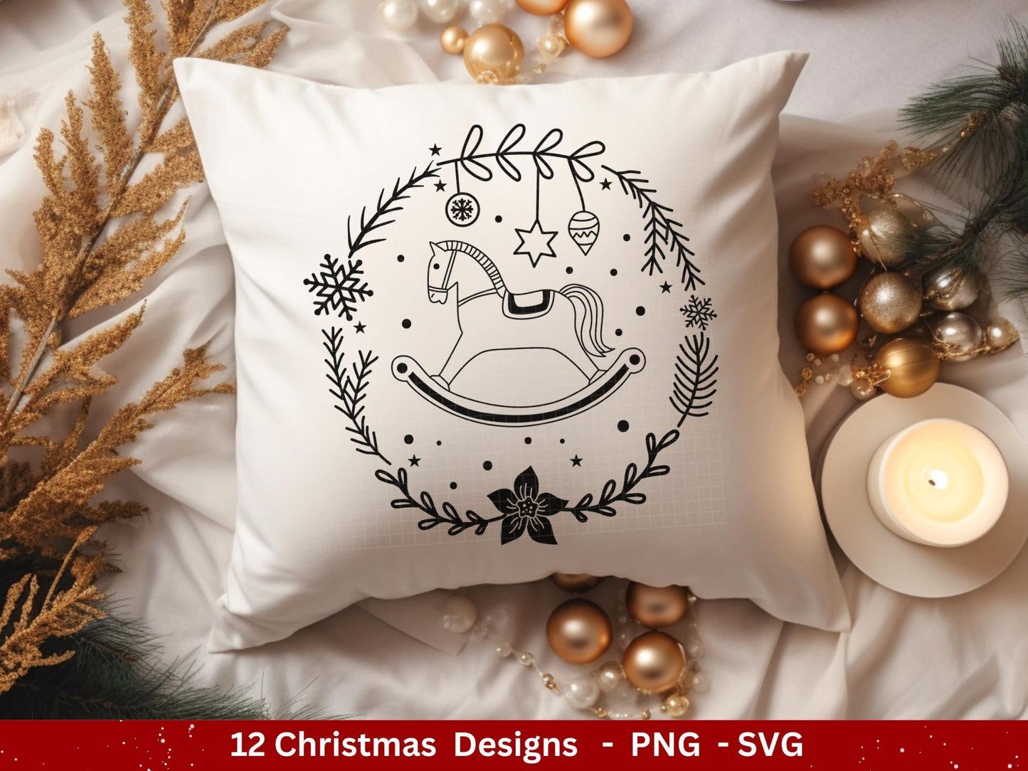 Plotterdatei Weihnachten - Frohe Weihnachten svg - Schriftzüge Weihnachten deutsch - Silhouette Cricut - Hirsch svg - Laserdatei Weihnachten - EmidaDesign