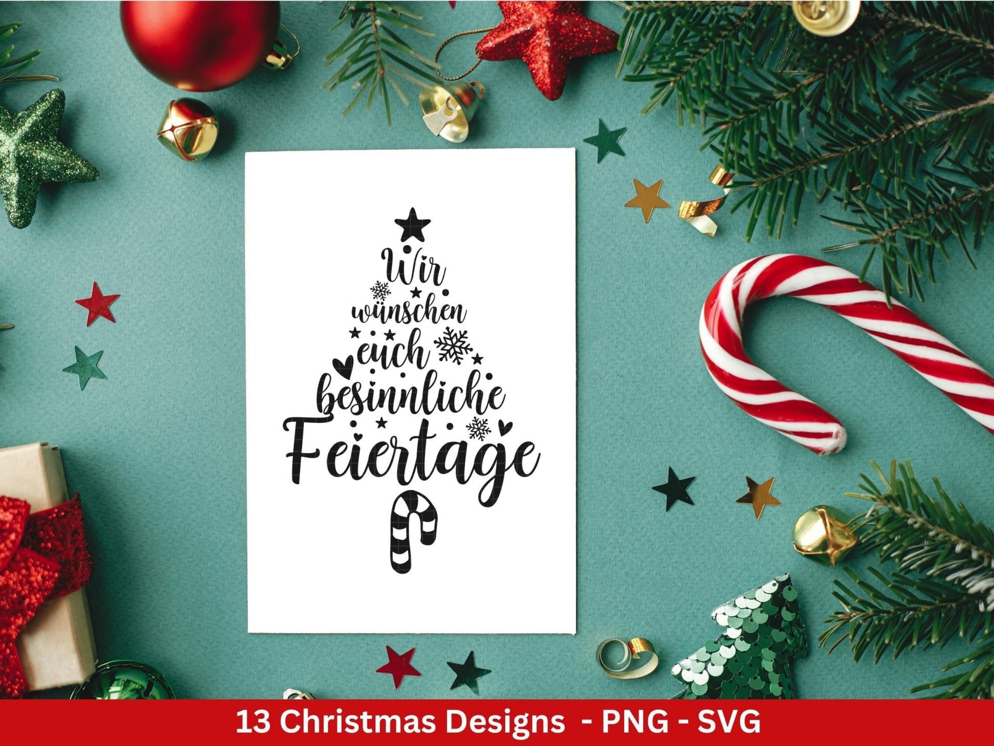 Plotterdatei Weihnachten - Frohe Weihnachten svg - Schriftzüge Weihnachten deutsch - Silhouette Cricut - Weihnachtshäuser svg - Tannenbaum - EmidaDesign