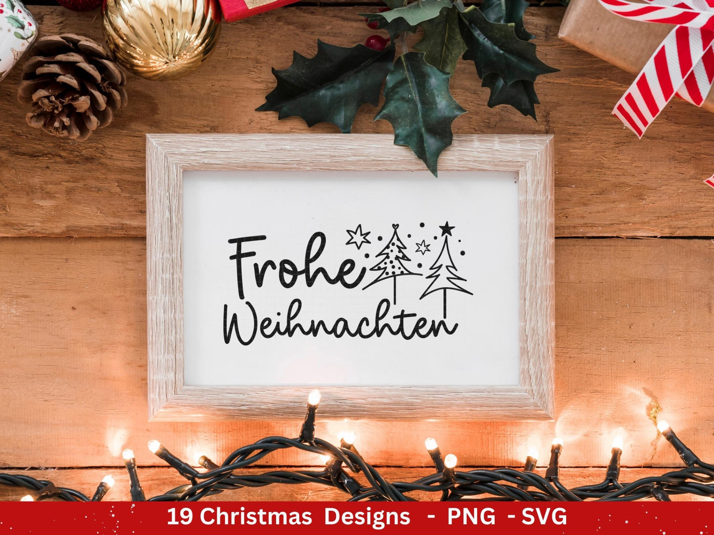 Plotterdatei Weihnachten - Frohe Weihnachten svg - Schriftzüge Weihnachten deutsch - Silhouette Cricut - Wichtel svg - Laserdatei Weihnachten - EmidaDesign