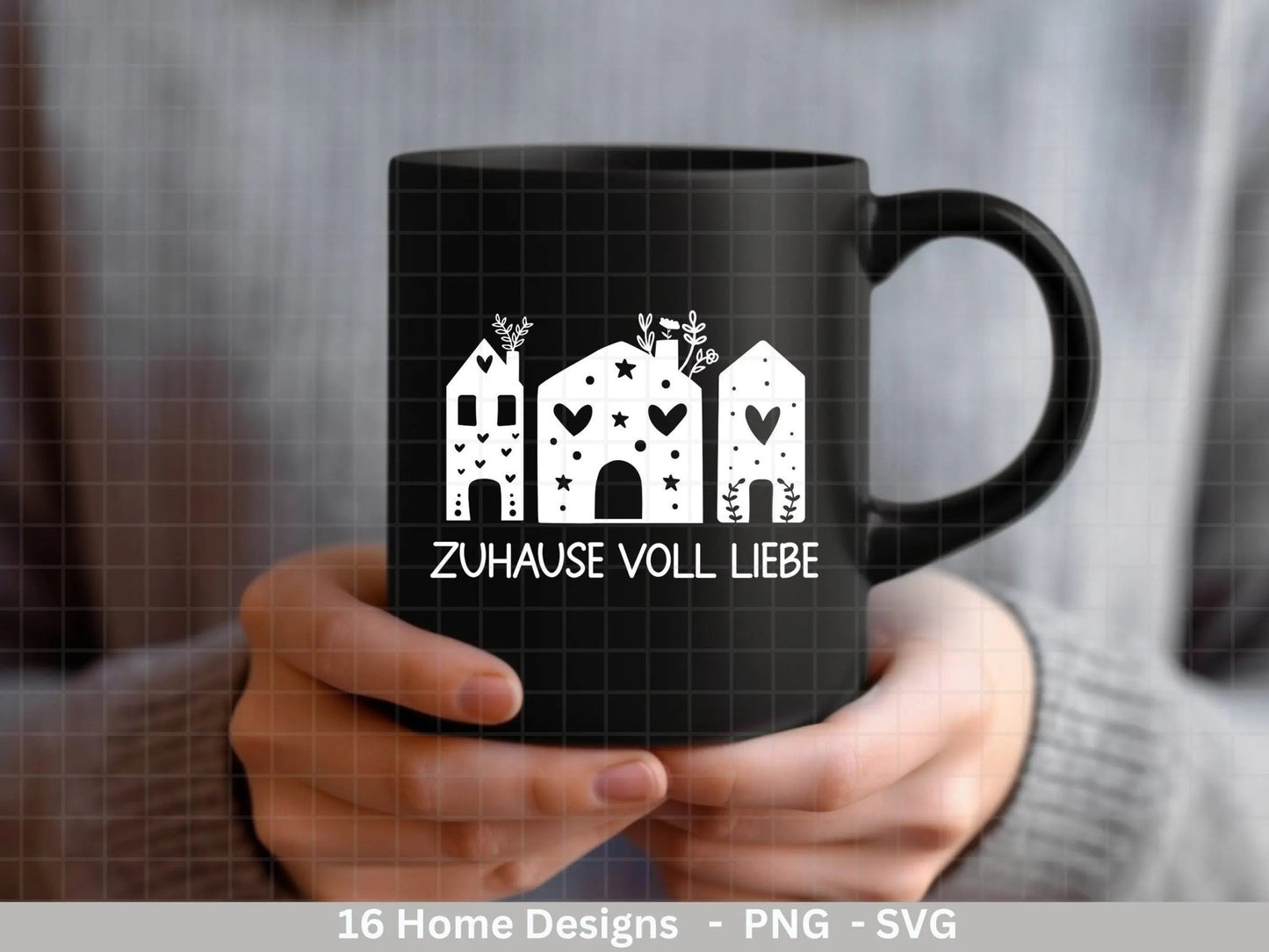 Plotterdatei Weihnachten Häuser svg - Zuhause Schriftzug Sprüche svg - Home Plotterdatei - Cricut Silhouette Studio Plotterdatei - EmidaDesign