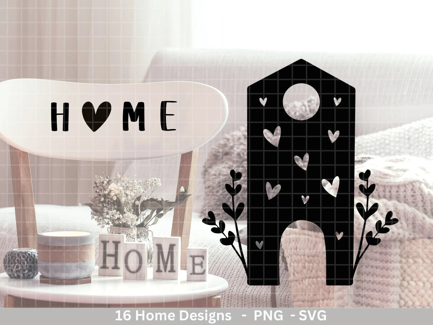 Plotterdatei Weihnachten Häuser svg - Zuhause Schriftzug Sprüche svg - Home Plotterdatei - Cricut Silhouette Studio Plotterdatei - EmidaDesign