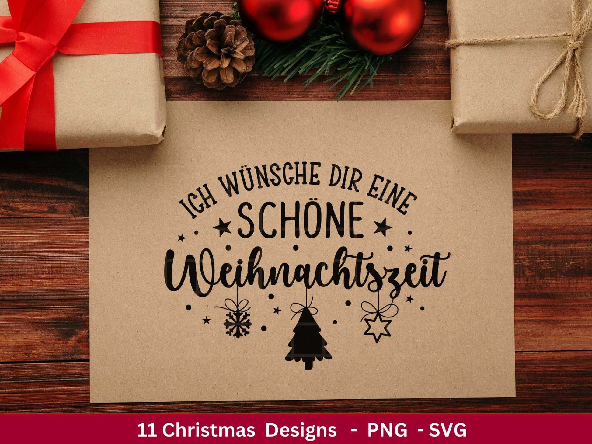 Plotterdatei Weihnachten - Plotterdatei Sprüche - Schriftzüge Weihnachten deutsch - Weihnachten svg - Laserdatei Weihnachten - Cricut - EmidaDesign