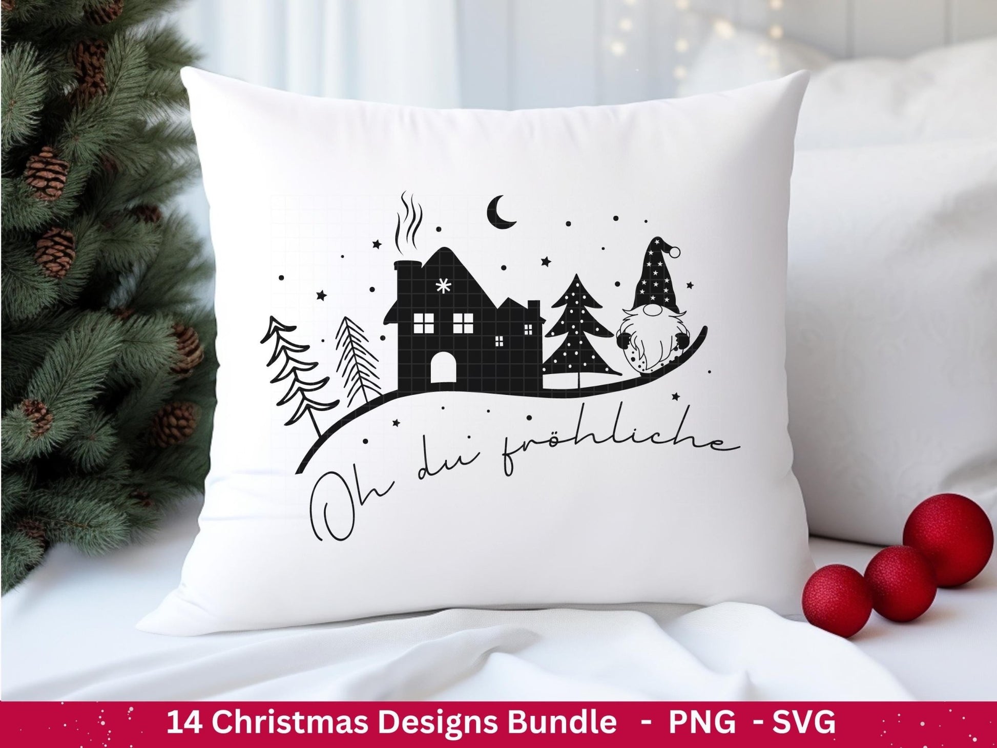 Plotterdatei Weihnachten - Schriftzüge Weihnachten deutsch - Weihnachtshäuser - Plotterdatei Home - Weihnachtswichtel svg - Weihnachten Svg - EmidaDesign