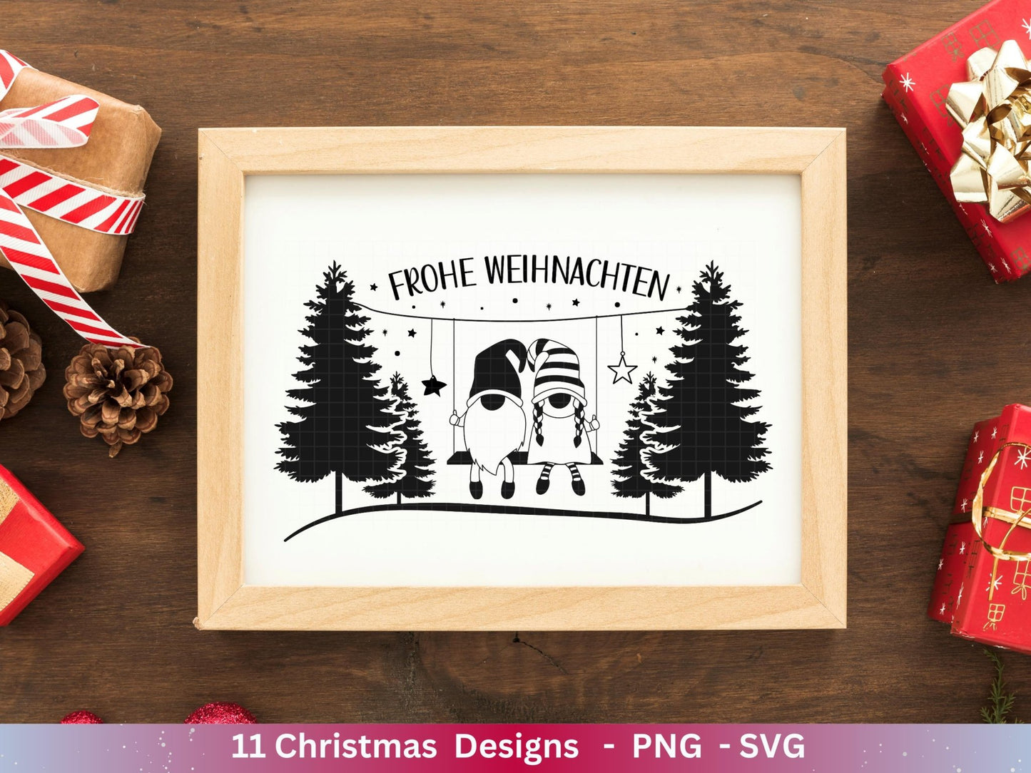 Plotterdatei Weihnachten - Schriftzüge Weihnachten deutsch - Weihnachtshäuser - Plotterdatei Home - Weihnachtswichtel svg - Weihnachten Svg - EmidaDesign