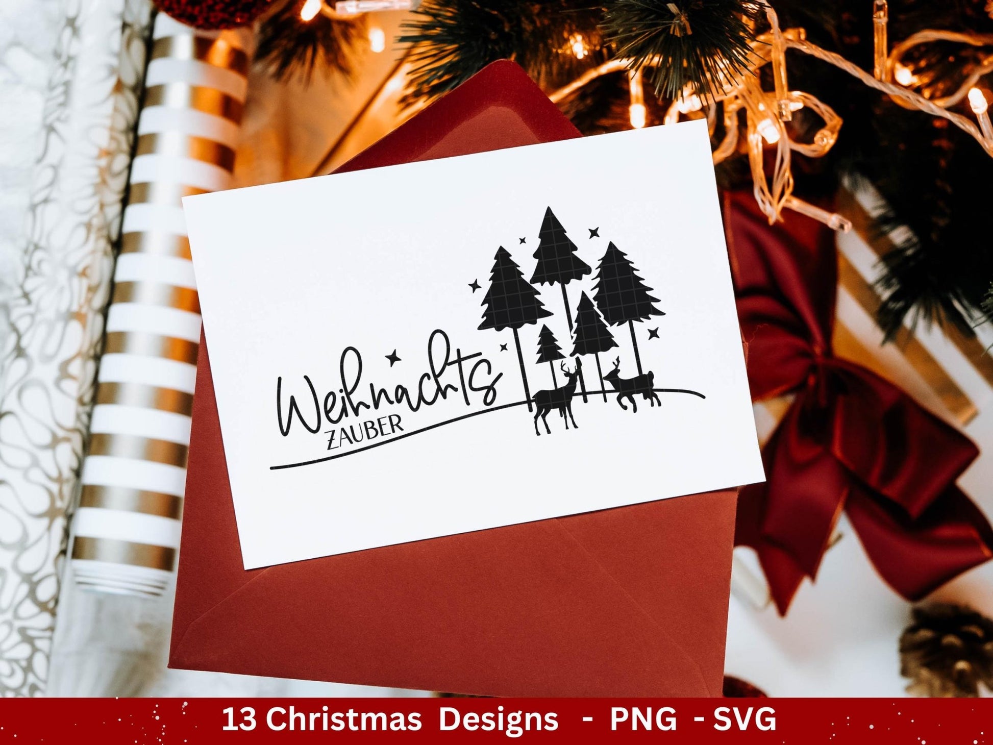 Plotterdatei Weihnachten - Weihnachten Schriftzüge - Frohe Weihnachten svg - Winterzauber svg - Cricut Hirsch svg - Laserdatei Weihnachten - EmidaDesign