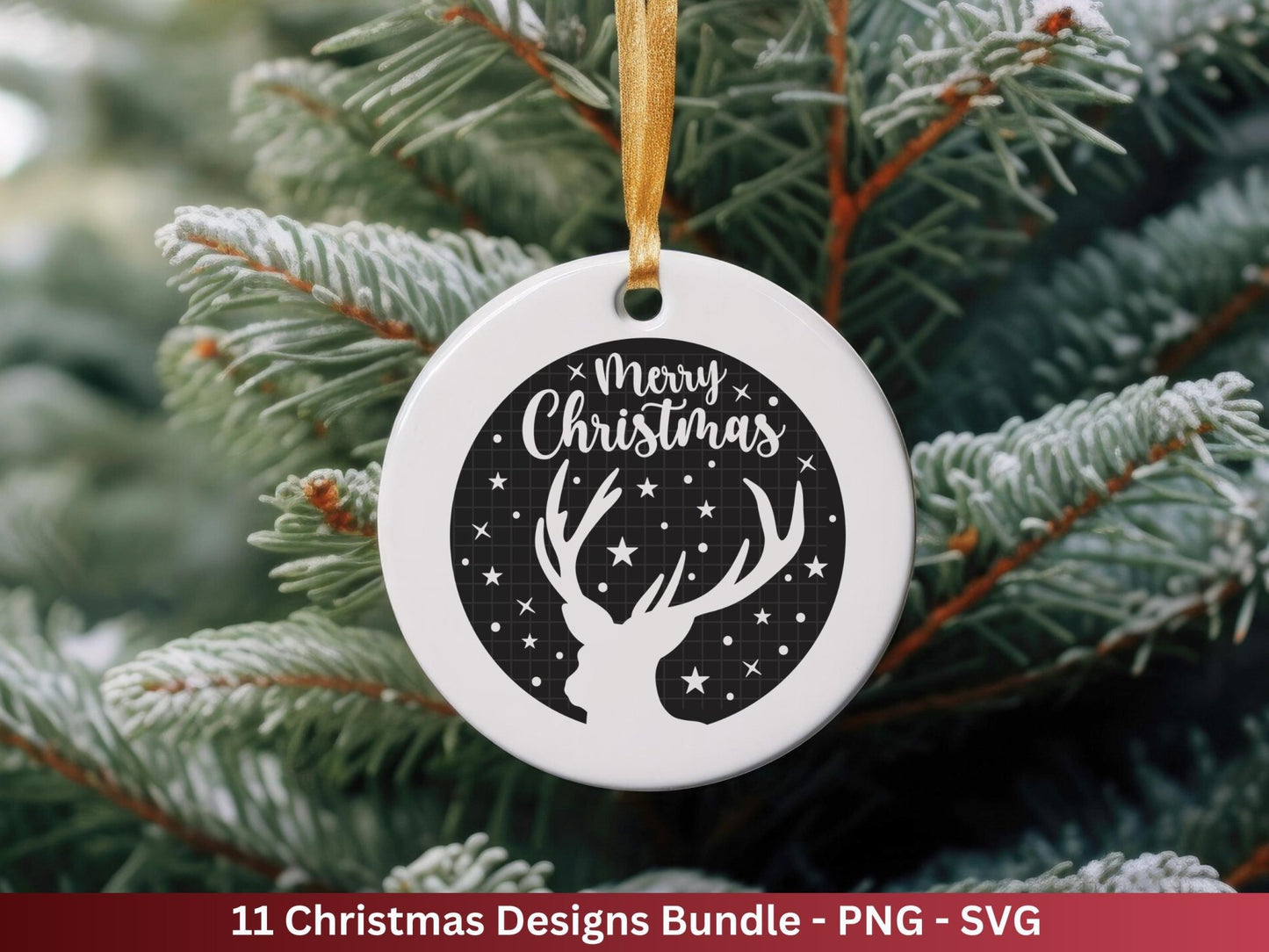 Plotterdatei Weihnachten - Weihnachten Schriftzüge - Frohe Weihnachten svg - Winterzauber svg - Cricut Hirsch svg - Laserdatei Weihnachten - EmidaDesign