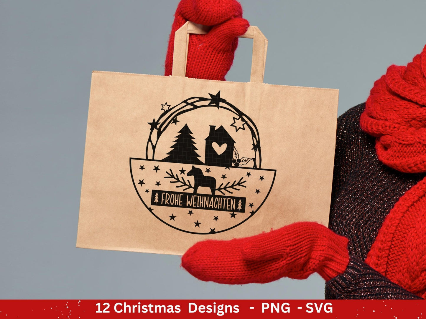 Plotterdatei Weihnachten - Weihnachten svg - Schriftzüge Weihnachten deutsch - Cricut svg - Weihnachtshäuser svg - Laserdatei Weihnachten - EmidaDesign