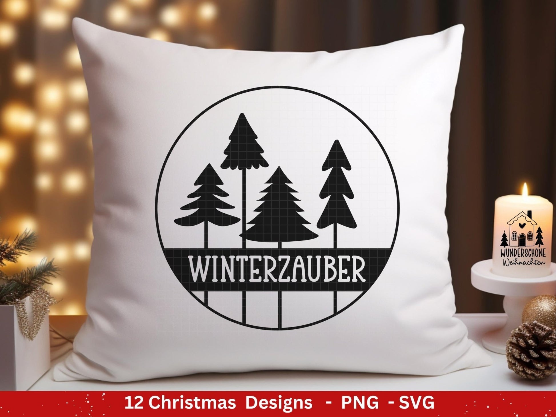 Plotterdatei Weihnachten - Weihnachten svg - Schriftzüge Weihnachten deutsch - Cricut svg - Weihnachtshäuser svg - Laserdatei Weihnachten - EmidaDesign