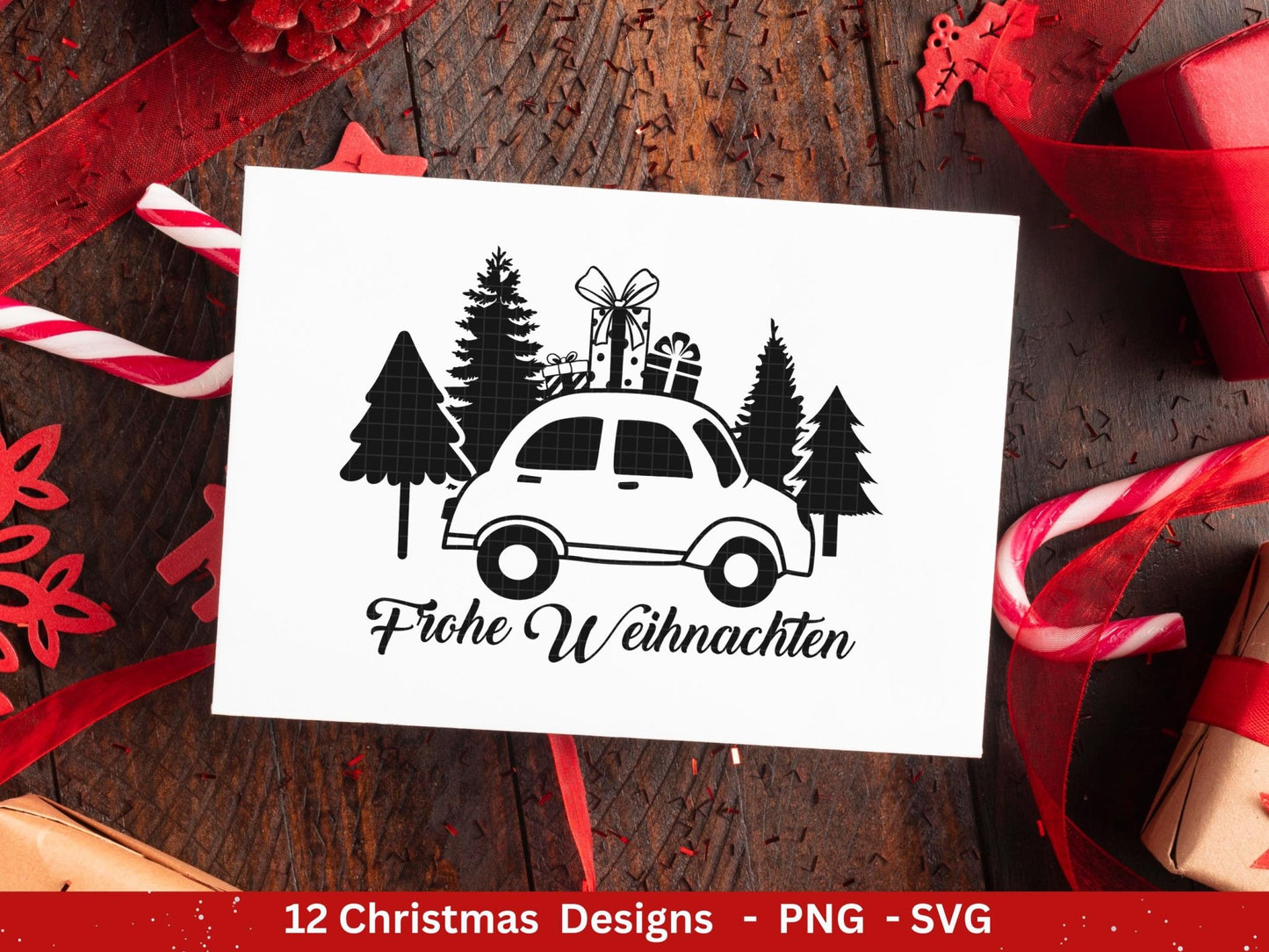 Plotterdatei Weihnachten - Weihnachten svg - Schriftzüge Weihnachten deutsch - Cricut svg - Weihnachtshäuser svg - Laserdatei Weihnachten - EmidaDesign