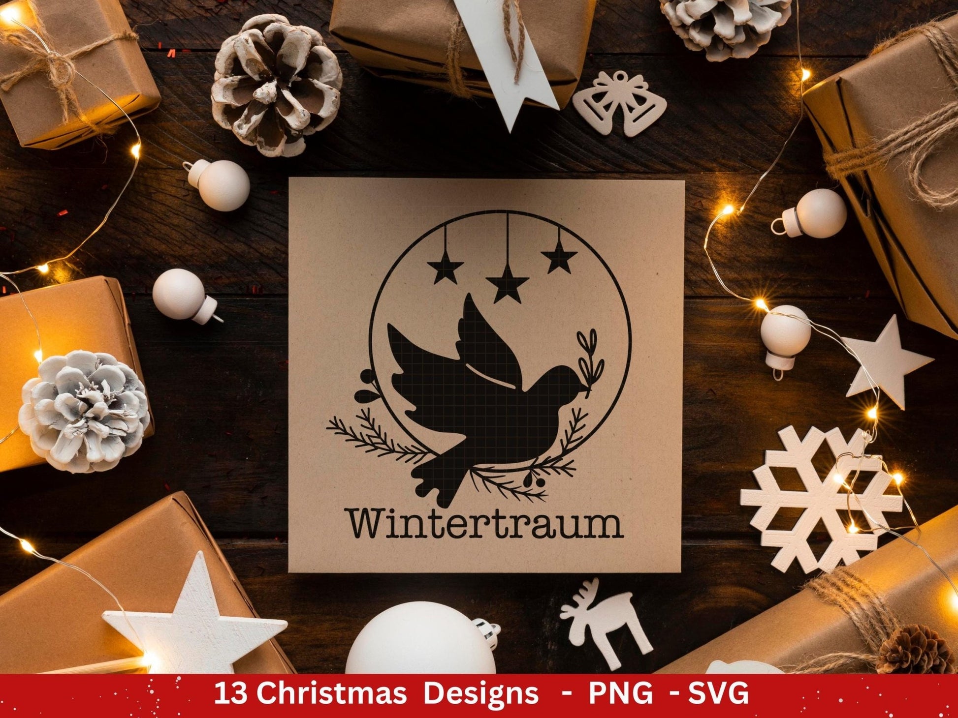 Plotterdatei Weihnachten - Weihnachtshäuser svg - Schriftzüge Weihnachten deutsch - Weihnachten svg - Laserdatei Weihnachten - Cricut svg - EmidaDesign