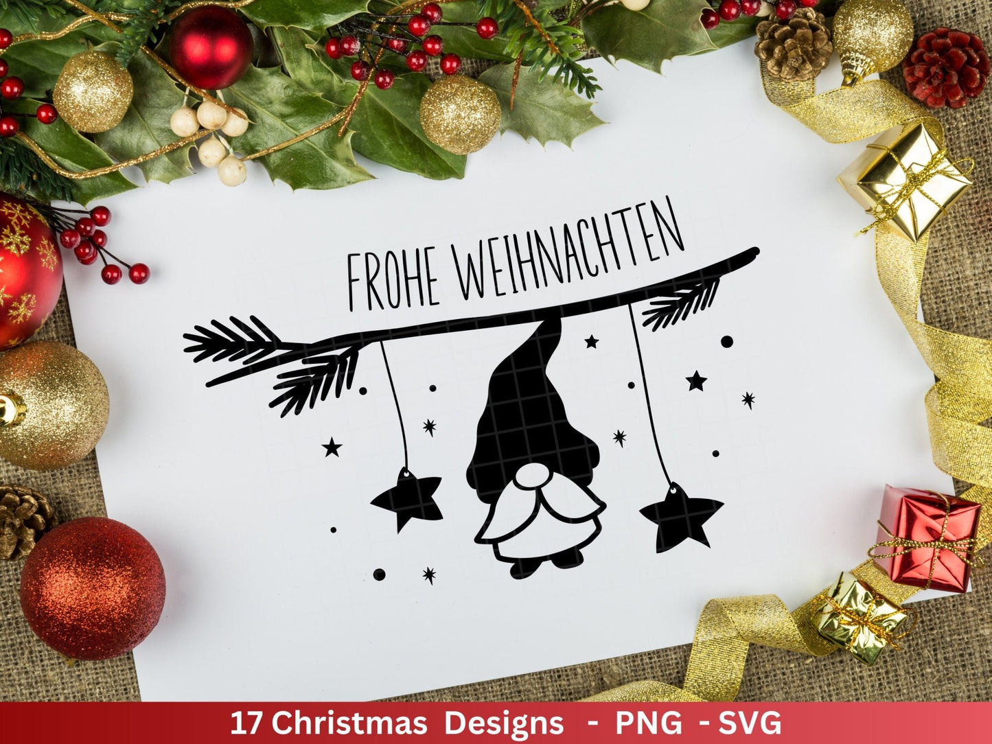 Plotterdatei Weihnachten - Winterzauber svg - Schriftzüge Weihnachten deutsch - Silhouette Cricut - Wichtel svg - Plotterdatei Advent - EmidaDesign