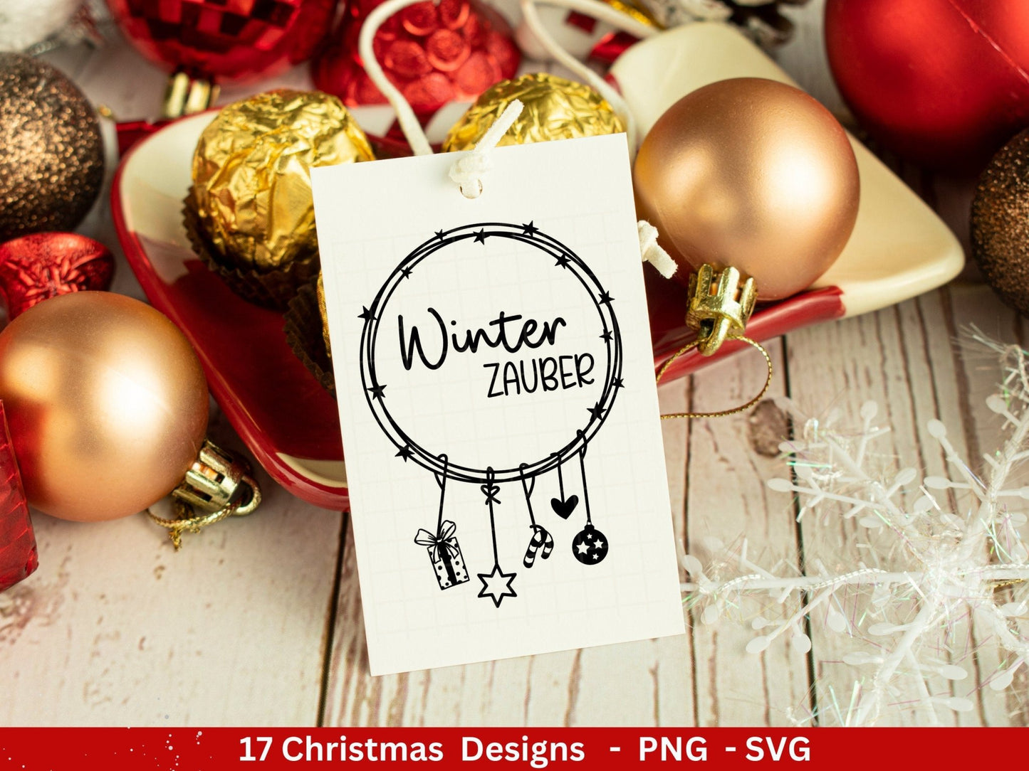 Plotterdatei Weihnachten - Winterzauber svg - Schriftzüge Weihnachten deutsch - Silhouette Cricut - Wichtel svg - Plotterdatei Advent - EmidaDesign