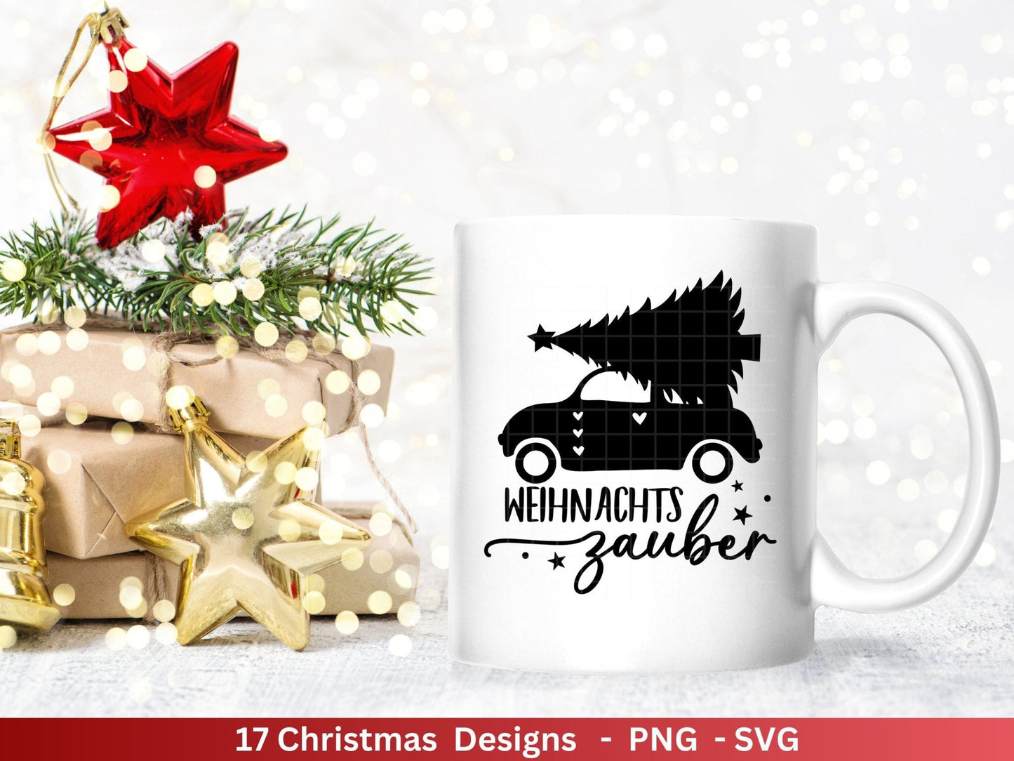 Plotterdatei Weihnachten - Winterzauber svg - Schriftzüge Weihnachten deutsch - Silhouette Cricut - Wichtel svg - Plotterdatei Advent - EmidaDesign