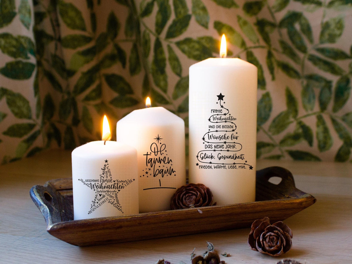Stumpenkerzen Weihnachtszauber Vorlage kaufen