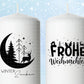 Stumpenkerzen Weihnachten PDF Vorlage - Kerzentattoo Kerzensticker - Weihnachtszauber - Adventskerzen - Winterlicht - Große Kerzen gestalten - EmidaDesign