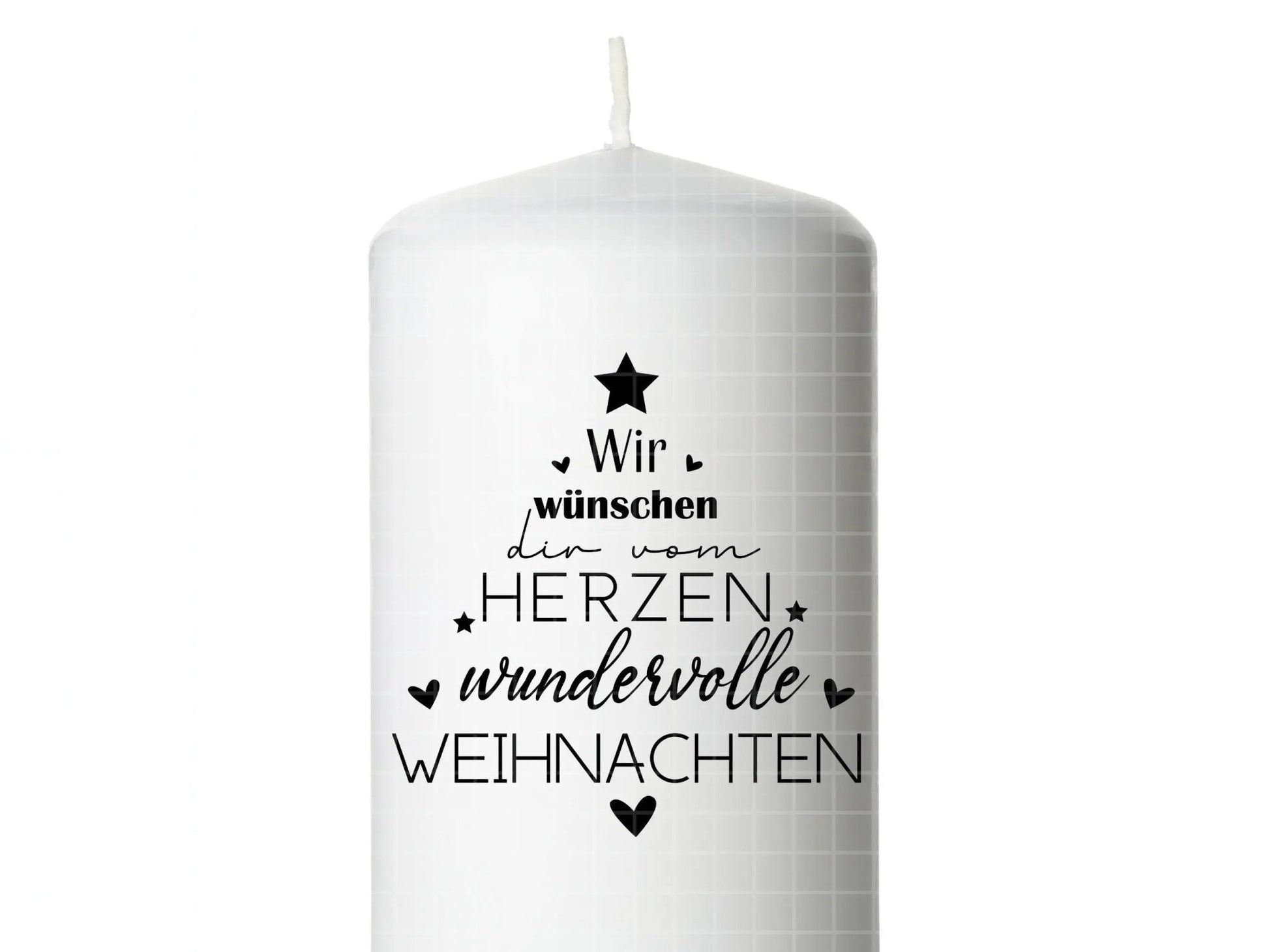 Stumpenkerzen Weihnachten PDF Vorlage - Kerzentattoo Kerzensticker - Weihnachtszauber - Adventskerzen - Winterlicht - Große Kerzen gestalten - EmidaDesign