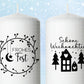 Stumpenkerzen Weihnachten PDF Vorlage - Kerzentattoo Kerzensticker - Weihnachtszauber - Adventskerzen - Winterlicht - Große Kerzen gestalten - EmidaDesign