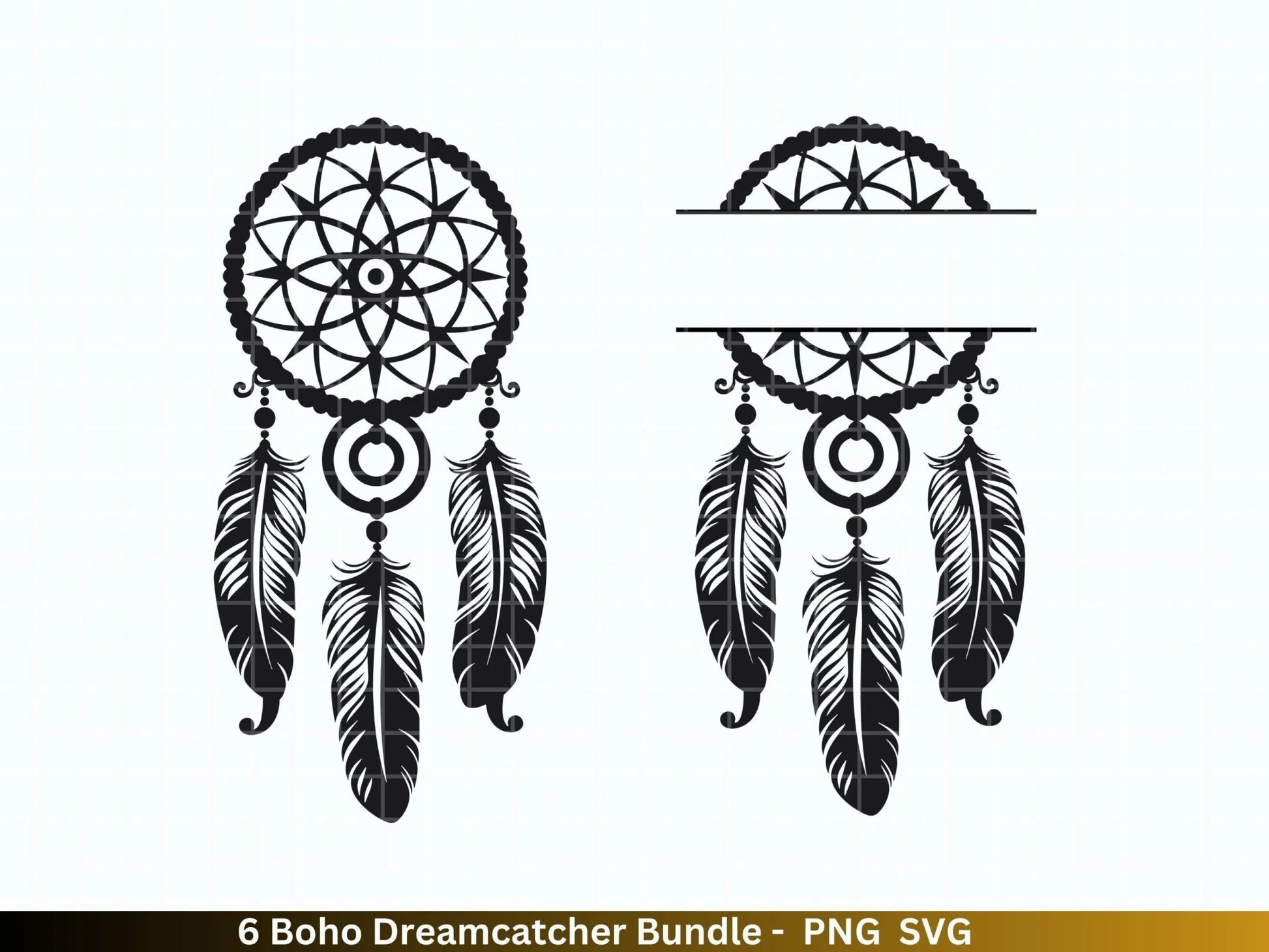 Traumfänger SVG, Traumfänger Bündel, Traumfänger Cricut, Traumfänger Silhouette, Träume Vektor Datei, Png, Sofort Download, Cut File - EmidaDesign