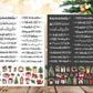 Weihnachten PDF Vorlage - Kerzentattoo Vorlage - Kerzen selbst gestalten - Kerzensticker Frohe Weihnachten - Winterkerze - Rub ons Sticker - EmidaDesign