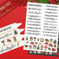 Weihnachten PDF Vorlage - Kerzentattoo Vorlage - Kerzen selbst gestalten - Kerzensticker Frohe Weihnachten - Winterkerze - Rub ons Sticker - EmidaDesign