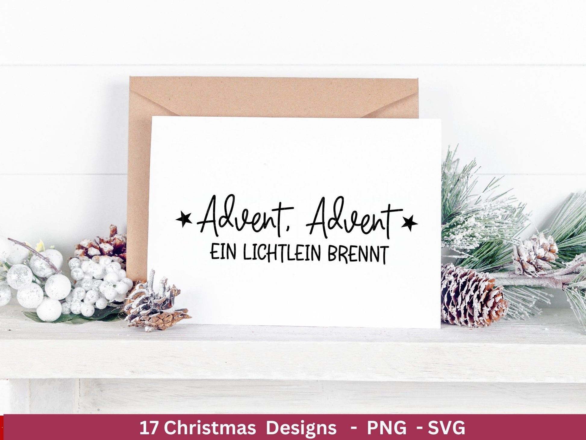 Weihnachten Plotterdatei Svg Png - Plotterdatei Advent - Schriftzüge Weihnachten deutsch - Silhouette Cricut - Adventszahlen svg - Wichtel - EmidaDesign