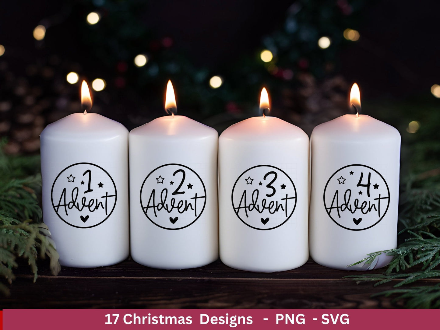 Weihnachten Plotterdatei Svg Png - Plotterdatei Advent - Schriftzüge Weihnachten deutsch - Silhouette Cricut - Adventszahlen svg - Wichtel - EmidaDesign