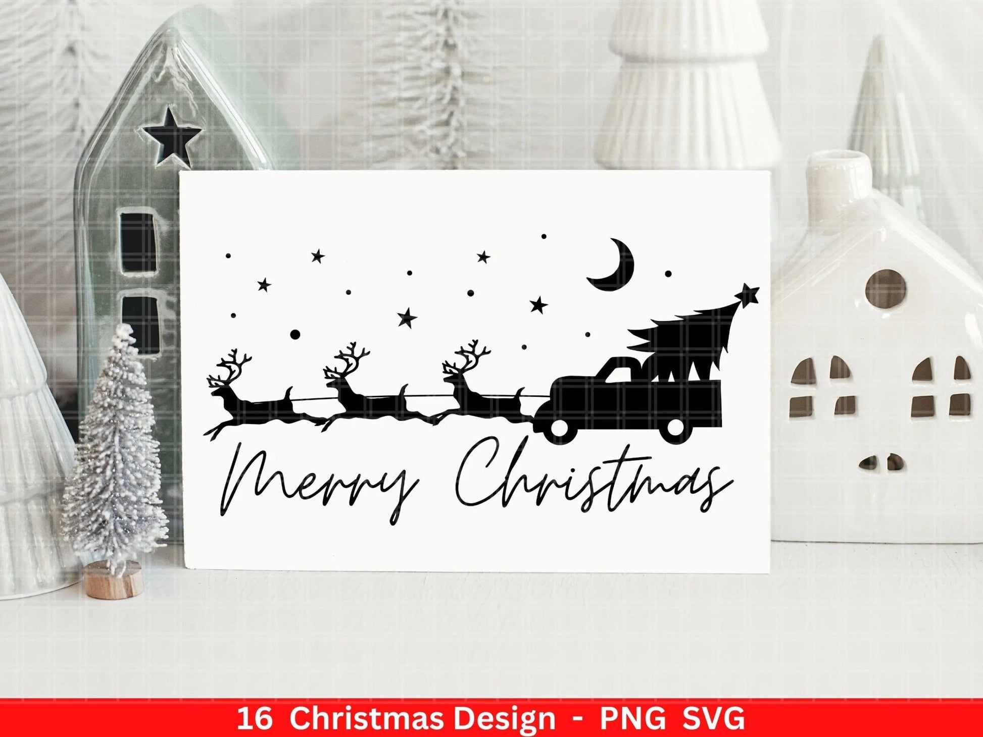 Weihnachten Plotterdatei Svg Png - Plotterdatei Advent - Schriftzüge Weihnachten deutsch - Silhouette Cricut Download - Weihnachtshäuser - EmidaDesign