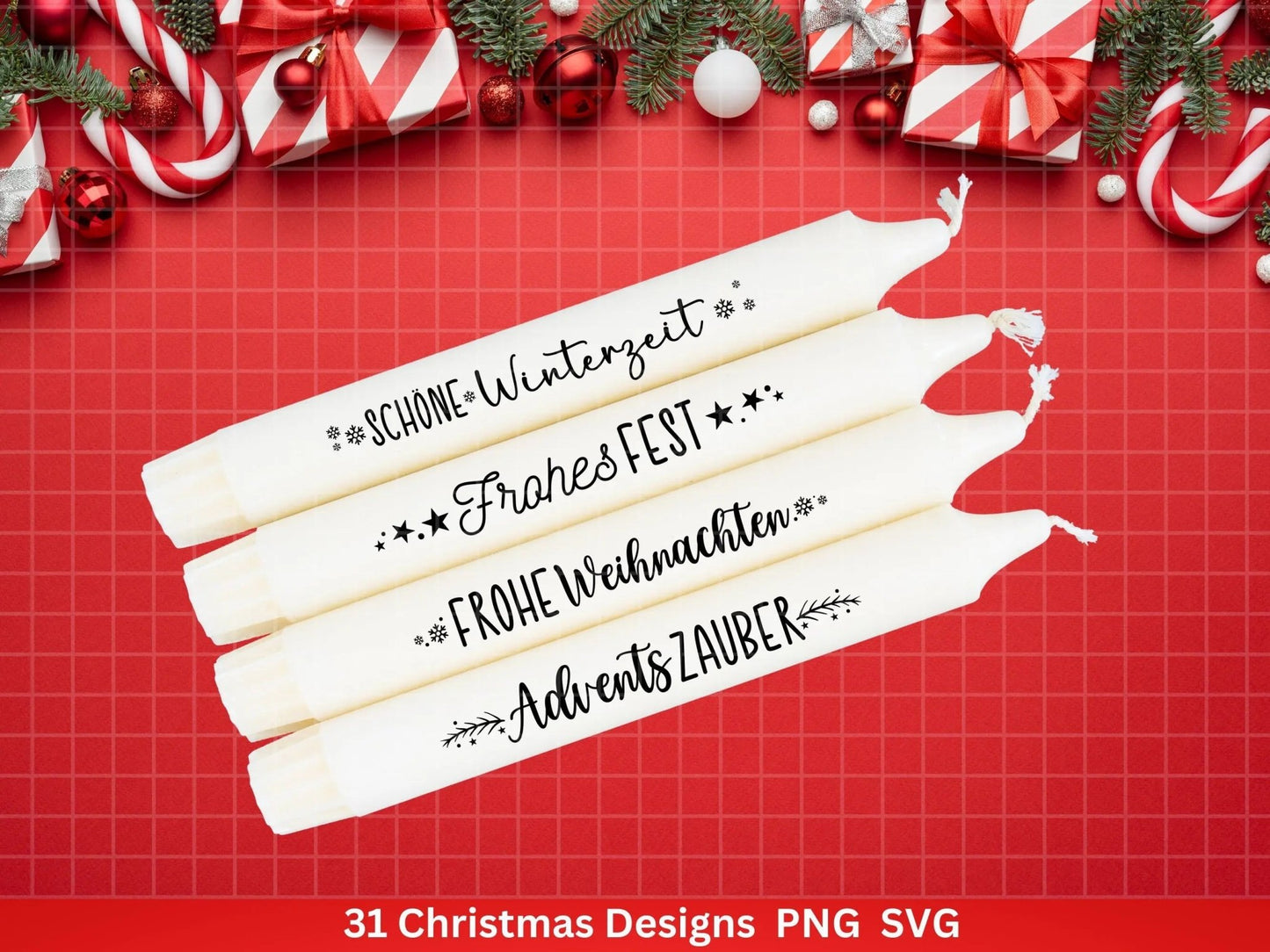 Weihnachten Plotterdatei Svg Png - Plotterdatei Advent - Schriftzüge Weihnachten deutsch - Silhouette Cricut Download - Weihnachtshäuser - EmidaDesign