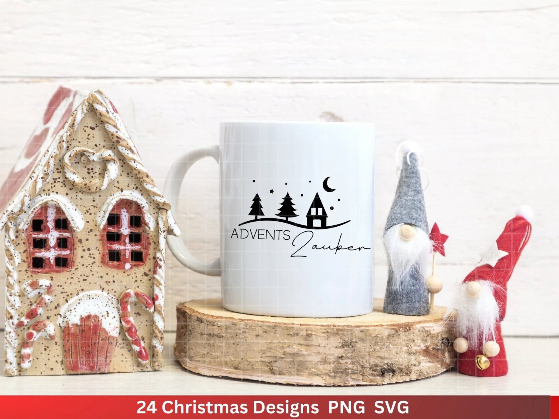 Weihnachten Plotterdatei Svg Png - Plotterdatei Advent - Schriftzüge Weihnachten deutsch - Silhouette Cricut Download - Weihnachtshäuser - EmidaDesign