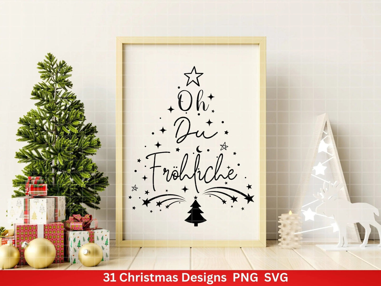 Weihnachten Plotterdatei Svg Png - Plotterdatei Advent - Schriftzüge Weihnachten deutsch - Silhouette Cricut Download - Weihnachtshäuser - EmidaDesign