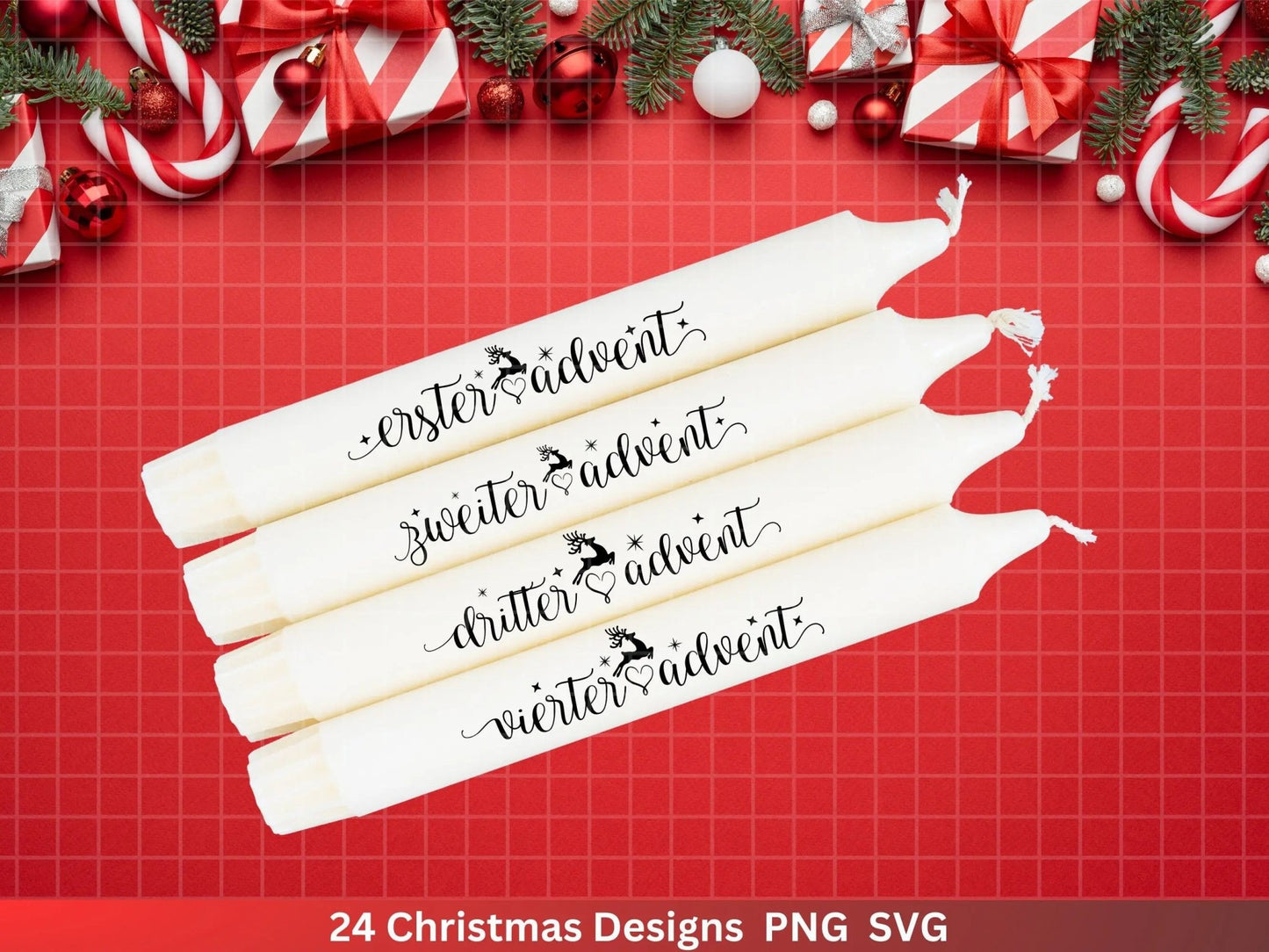 Weihnachten Plotterdatei Svg Png - Plotterdatei Advent - Schriftzüge Weihnachten deutsch - Silhouette Cricut Download - Weihnachtshäuser - EmidaDesign